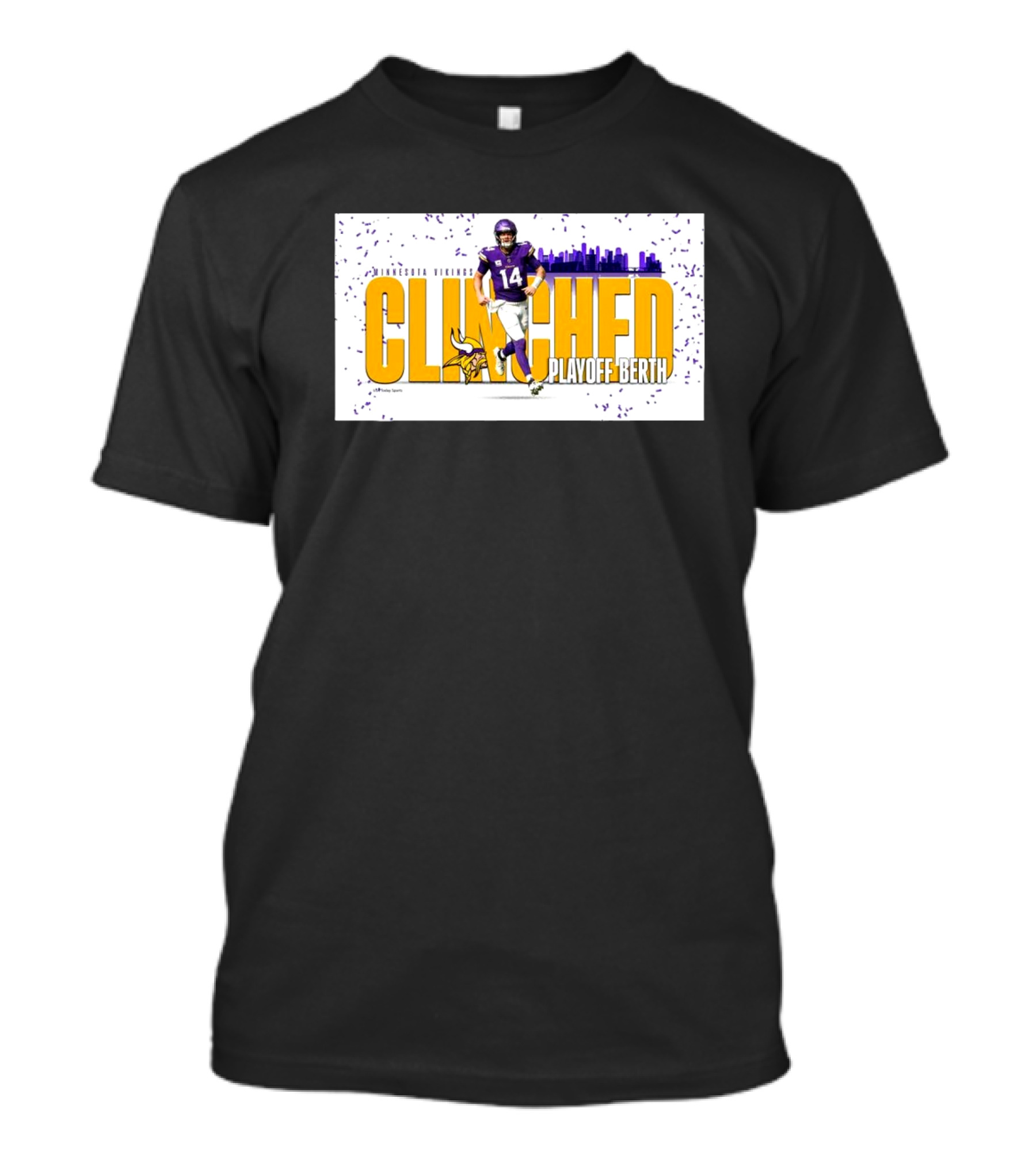 Minnesota Vikings Clinched Playoff Berth Week 15 Matchup Against Chicago Bears T-Shirt