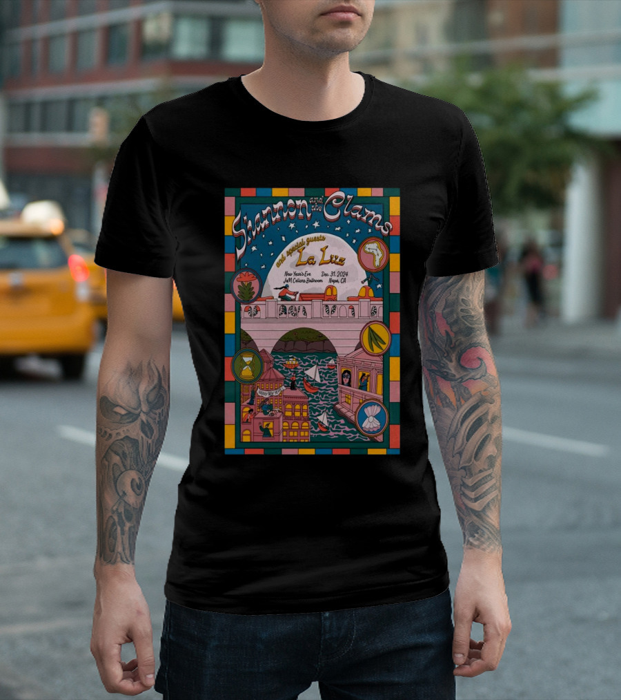 Shannon And The Clams with La Luz New Year's Eve Jam Cellars Ballroom Napa CA Dec 31 T-Shirt