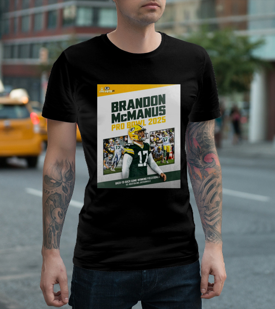 Brandon McManus Pro Bowl 2025 Back-To-Back Game-Winning Field Goals vs. Houston and Jacksonville T-Shirt