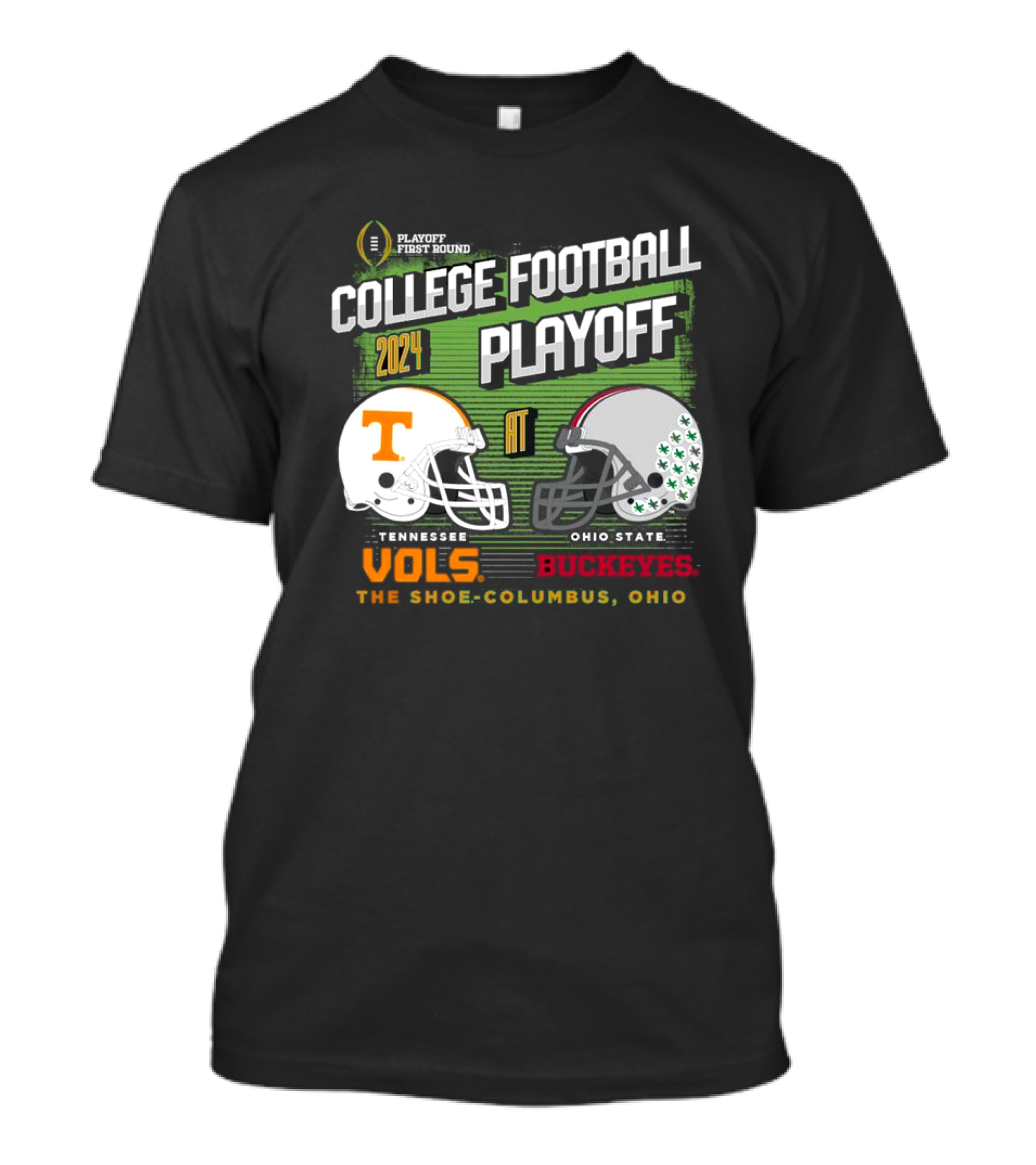 Tennessee Vols Vs Ohio State Buckeyes College Football Playoff 2024 The Shoe Columbus Ohio Matchup T-Shirt