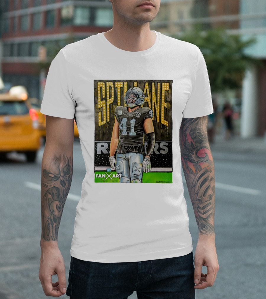 Las Vegas Raiders Spillane 41 Fan Art Friday T-Shirt
