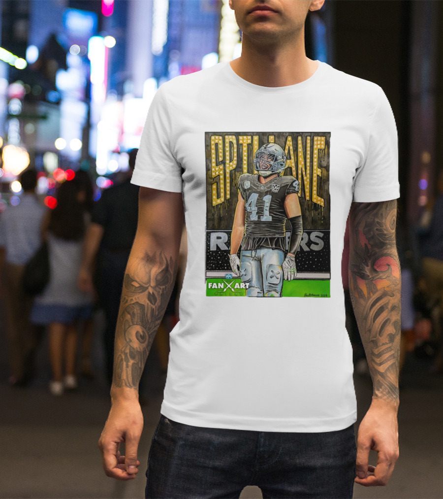 Las Vegas Raiders Spillane 41 Fan Art Friday T-Shirt