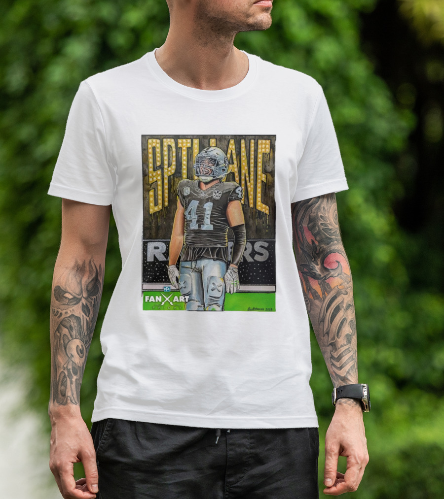 Las Vegas Raiders Spillane 41 Fan Art Friday T-Shirt