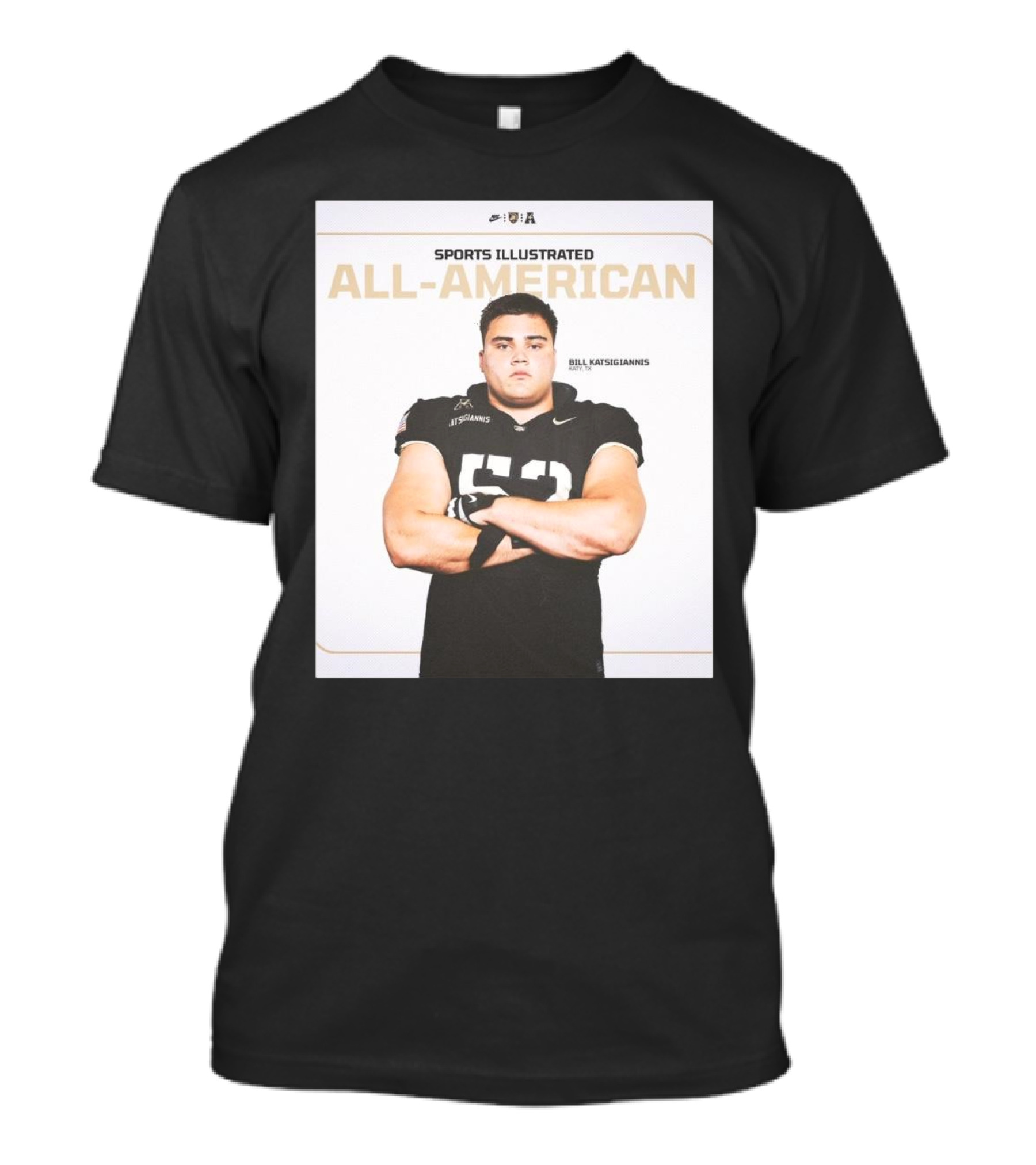 Sports Illustrated All-American Bill Katsigiannis Army Black Knights T-Shirt