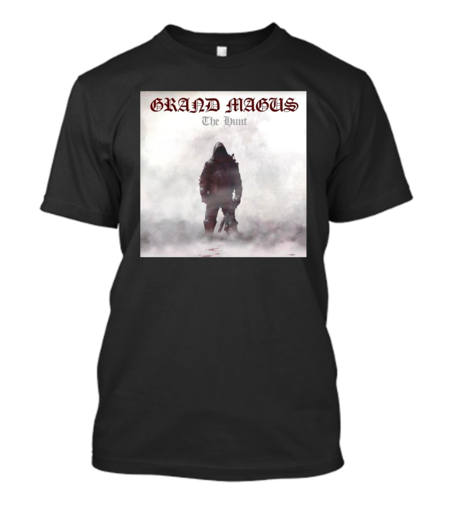 Grand Magus The Hunt 14th February 2025 Shadowed Figure In Fog T-Shirt