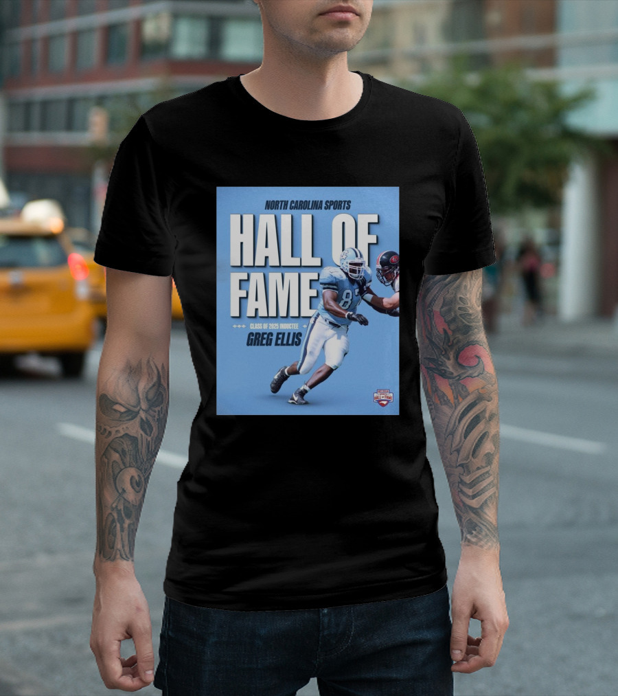 North Carolina Sports Hall Of Fame Class Of 2025 Inductee Greg Ellis T-Shirt