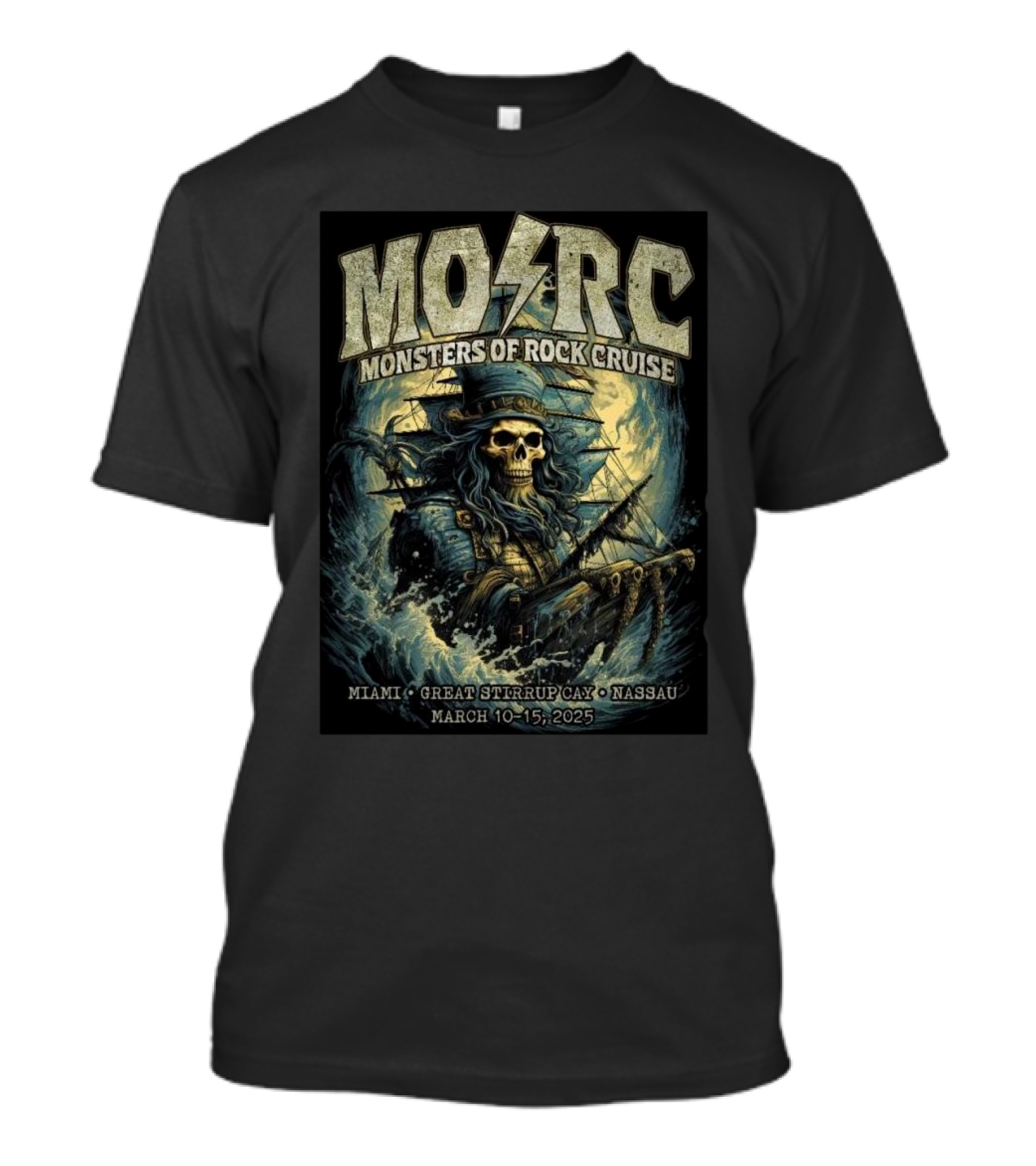 Night Ranger To Rock The Monsters Of Rock Cruise Miami Nassau March 10-15 2025 T-Shirt