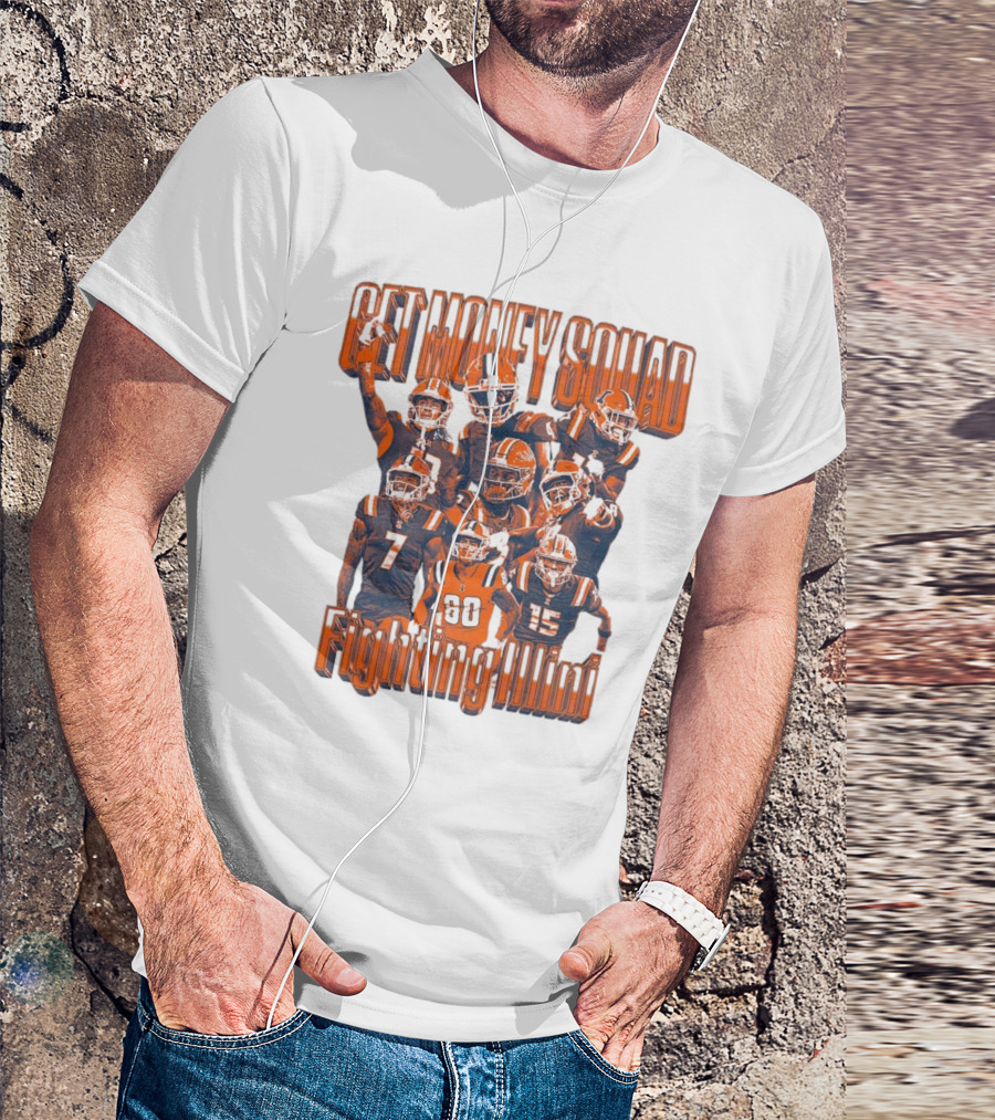 Get Money Squad Illinois Fighting Illini Football Team Week 5 Players T-Shirt