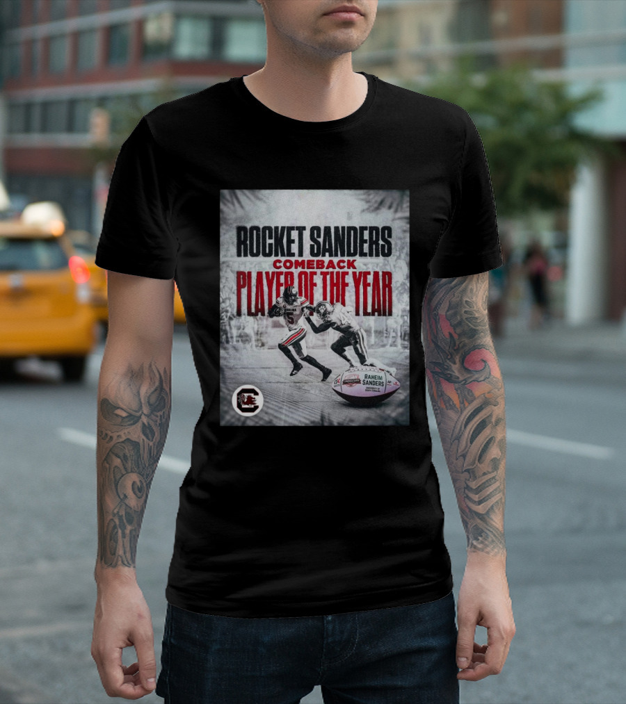 Rocket Sanders South Carolina Gamecocks Comeback Player of the Year T-Shirt