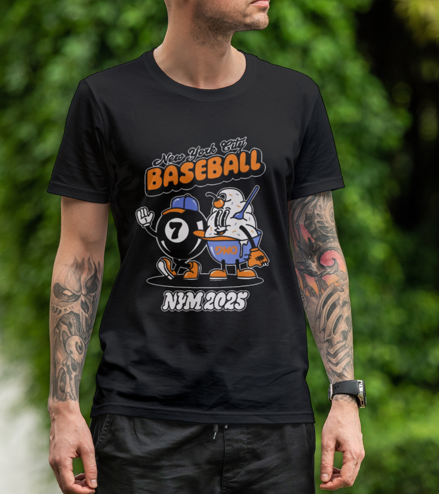 New York City Baseball Magic 7 Ball Nym 2025 T-Shirt