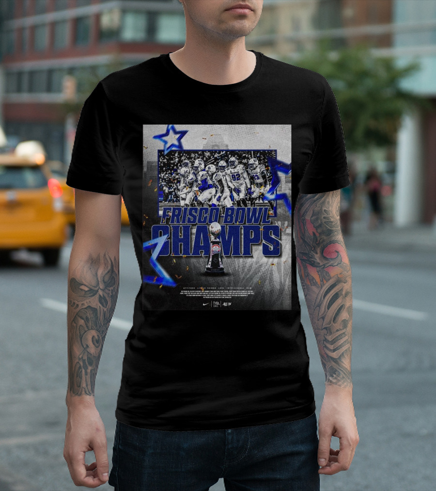Frisco Bowl Champs Memphis Tigers Scooter’s Coffee Raise The Hardware T-Shirt