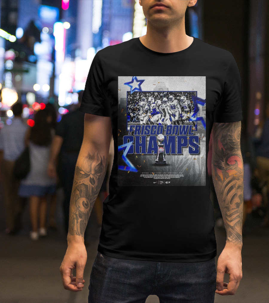 Frisco Bowl Champs Memphis Tigers Scooter’s Coffee Raise The Hardware T-Shirt