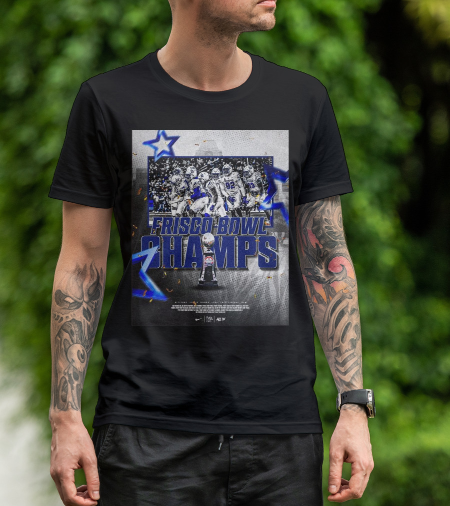 Frisco Bowl Champs Memphis Tigers Scooter’s Coffee Raise The Hardware T-Shirt
