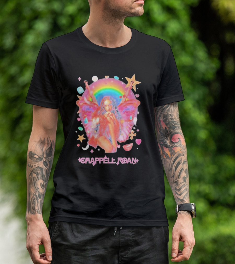 Chappell Roan Merch Fairy With Rainbow And Stars T-Shirt