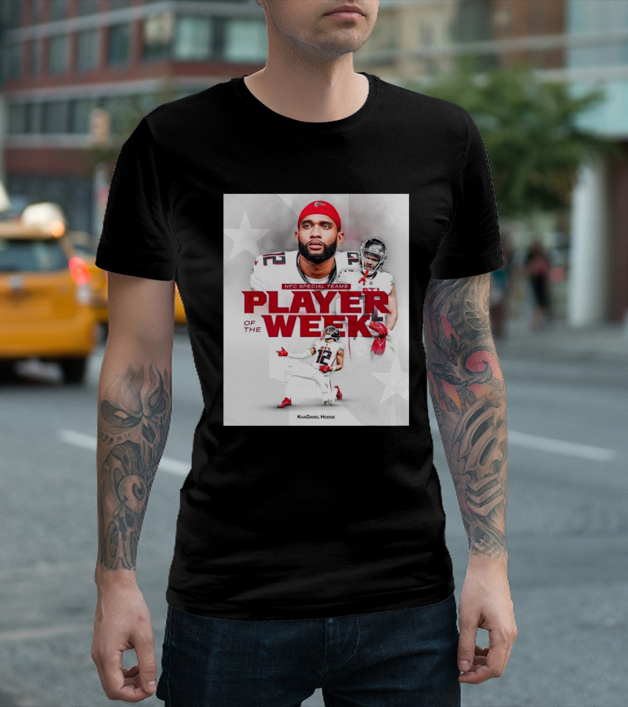 Atlanta Falcons KhaDarel Hodge NFC Special Teams Player Of The Week T-Shirt
