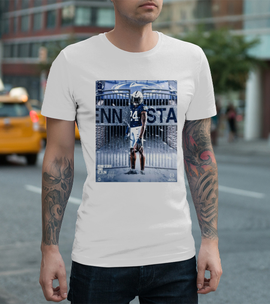 Penn State Nittany Lions Versus SMU Mustangs December 21 2024 Game 14 Beaver Stadium Noon ET T-Shirt
