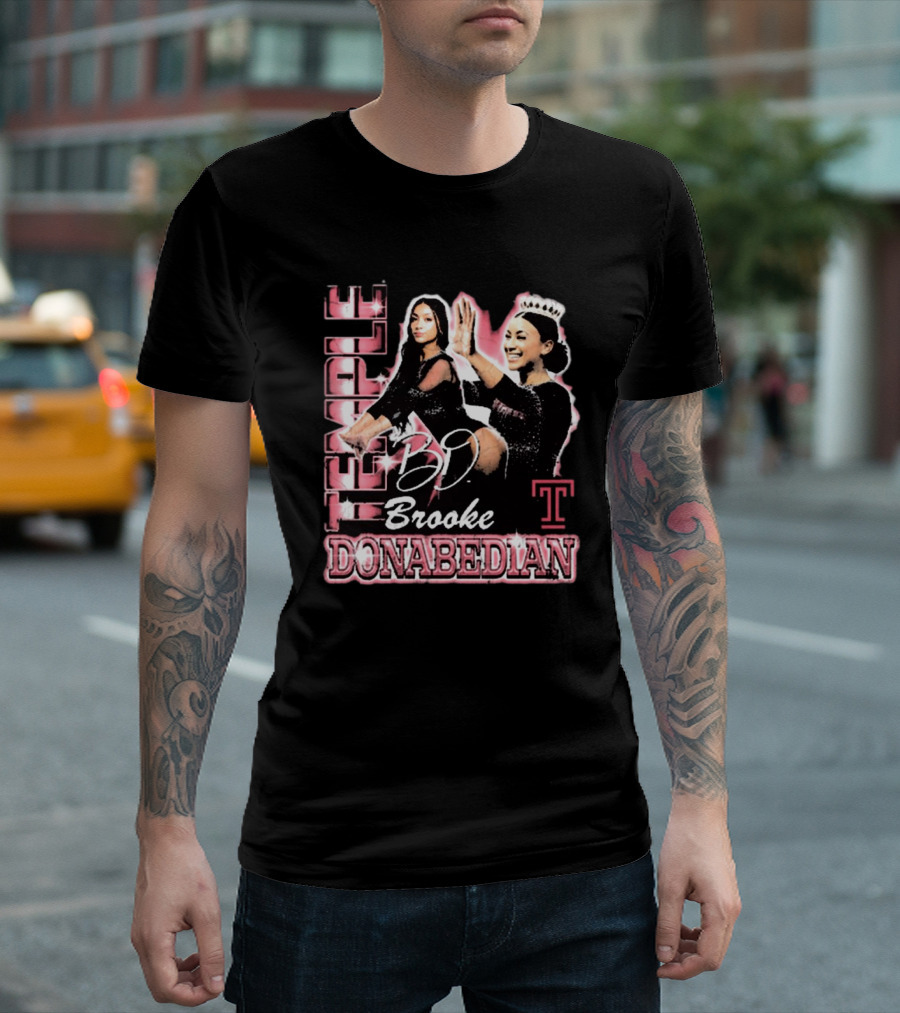 Temple Brooke Donabedian Athletics 90s Graphic Signature T-Shirt