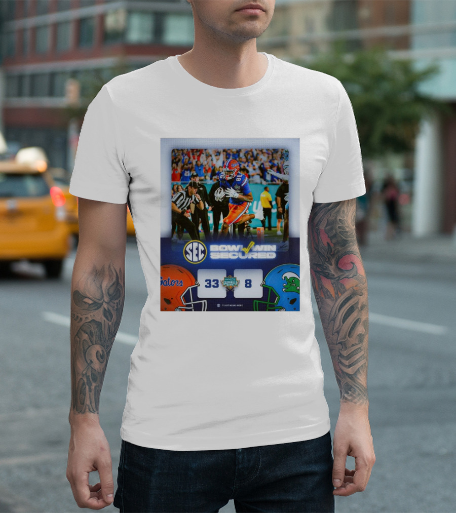 SEC Bowl Win Secured Florida Gators 33-8 Vs Tulane Green Wave It Just Means More T-Shirt