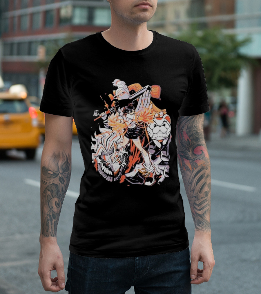 Doodle Toon Dandadan Manga Character Compilation T-Shirt