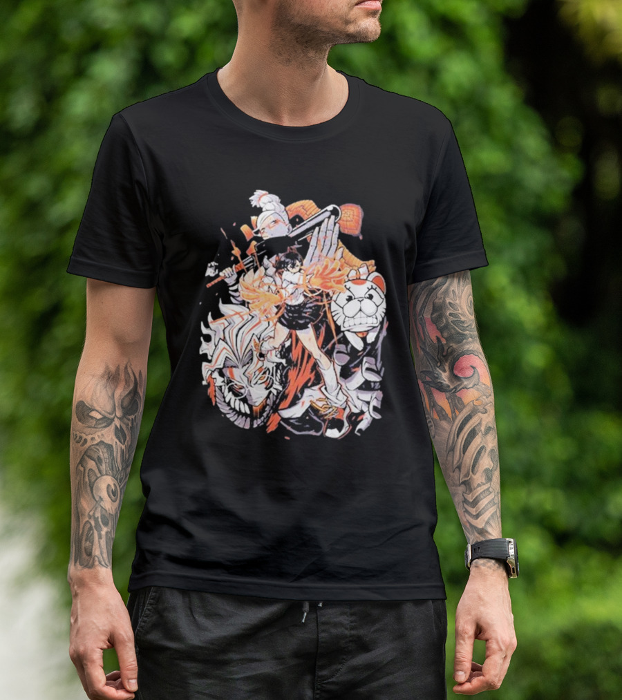 Doodle Toon Dandadan Manga Character Compilation T-Shirt