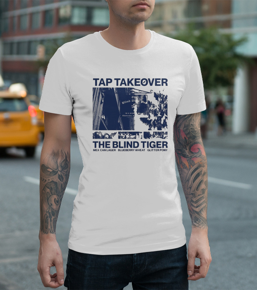 Tap Takeover The Blind Tiger Mex Can Lager Blueberry Wheat Glitter Pony T-Shirt