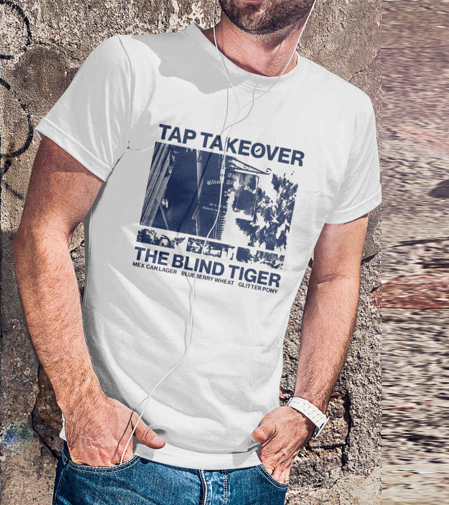 Tap Takeover The Blind Tiger Mex Can Lager Blueberry Wheat Glitter Pony T-Shirt