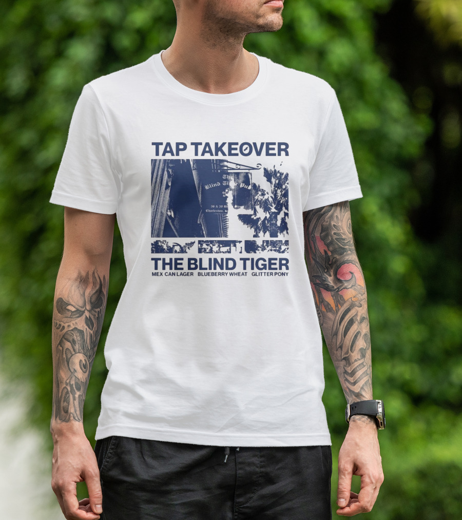 Tap Takeover The Blind Tiger Mex Can Lager Blueberry Wheat Glitter Pony T-Shirt