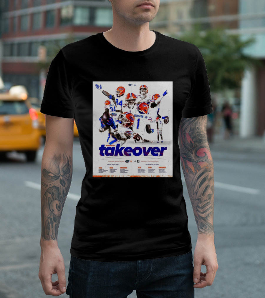 Florida Gators Vs Florida State Seminoles 31-11 Takeover November 30th 2024 Game Twelve Players of the Game T-Shirt
