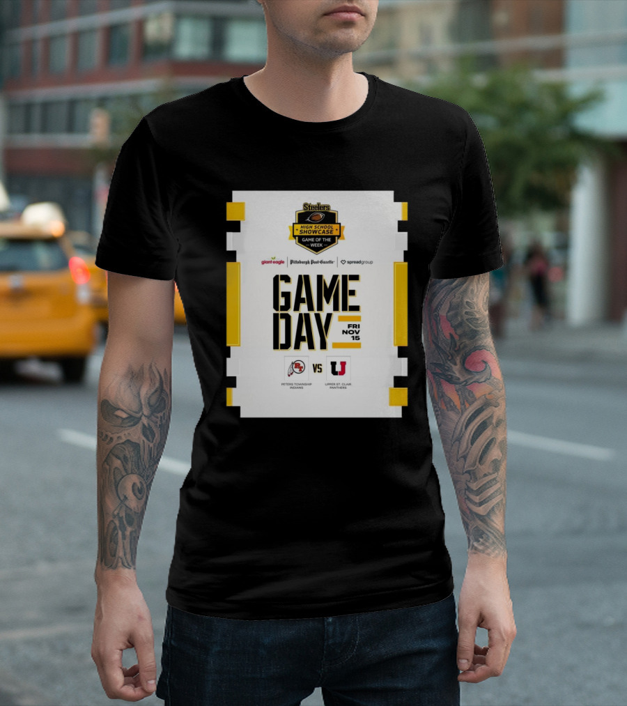 Steelers High School Showcase Game of the Week: Peters Township Indians Vs Upper St. Clair Panthers Fri Nov 15 T-Shirt