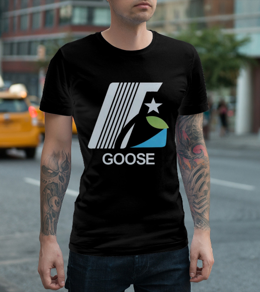 Goose Tour September 2024 Old Racing Star Stripe Leaf T-Shirt