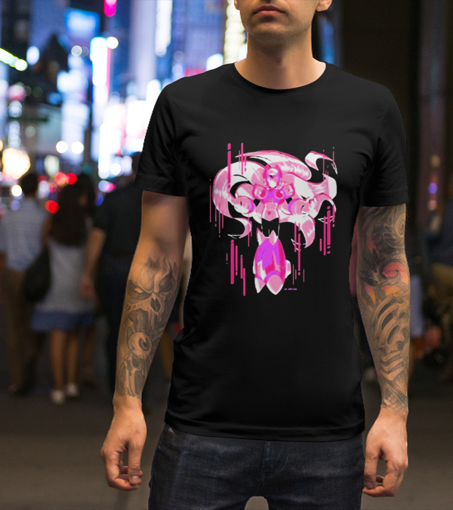 Mega Man Zero Awakened Pink Heroic Armor T-Shirt