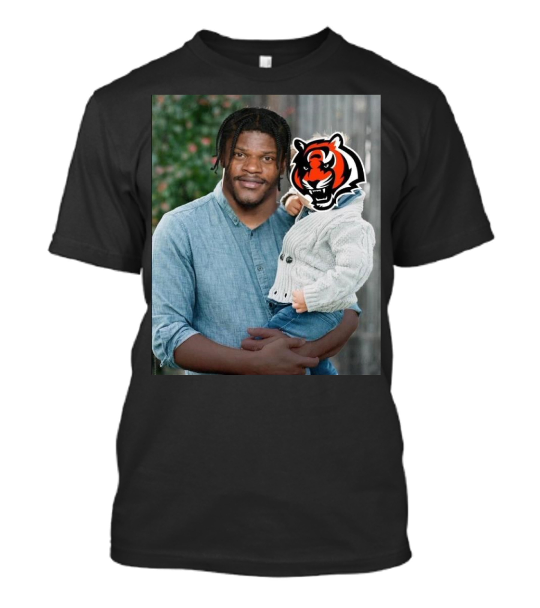 NFL Baltimore Ravens Lamar Jackson With Cincinnati Bengals Logo Meme 10-1 Record T-Shirt