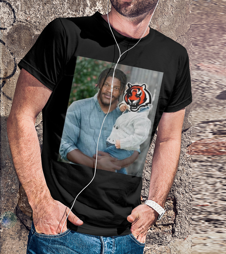 NFL Baltimore Ravens Lamar Jackson With Cincinnati Bengals Logo Meme 10-1 Record T-Shirt