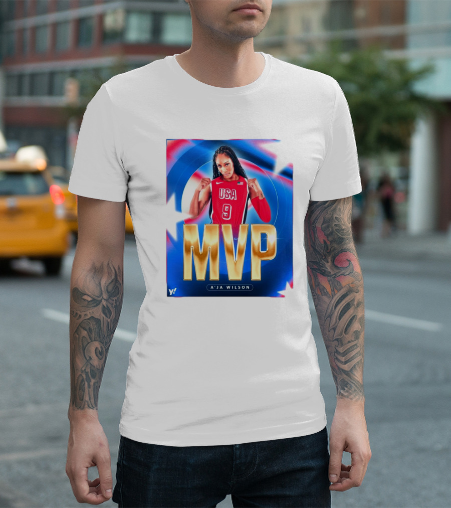 MVP A’ja Wilson USA Basketball 2024 Olympics T-Shirt