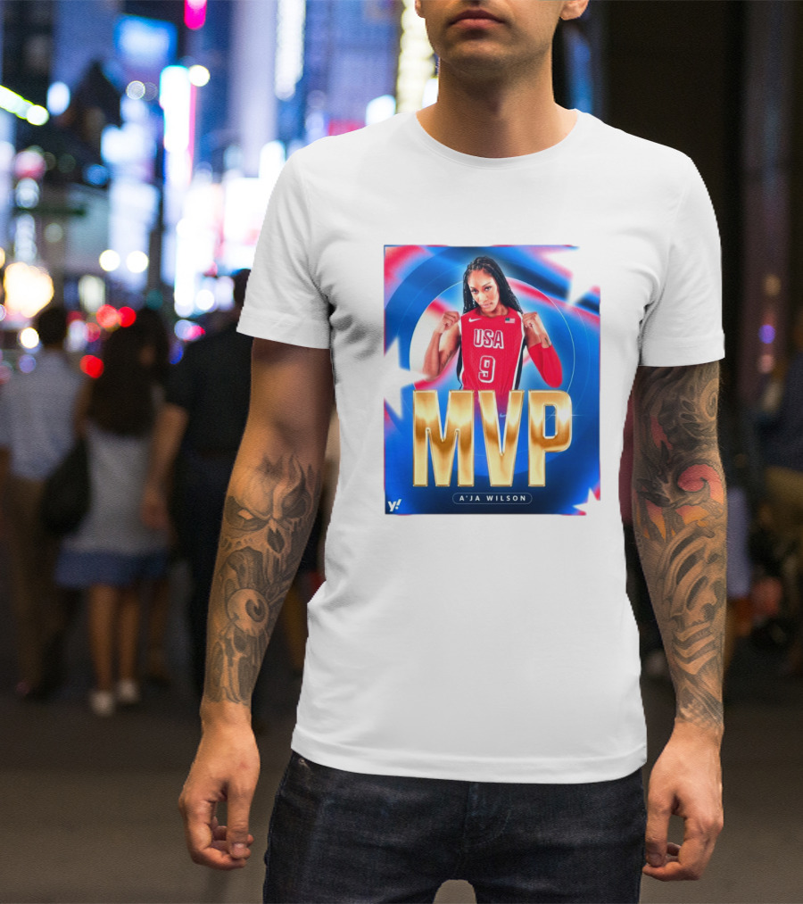 MVP A’ja Wilson USA Basketball 2024 Olympics T-Shirt