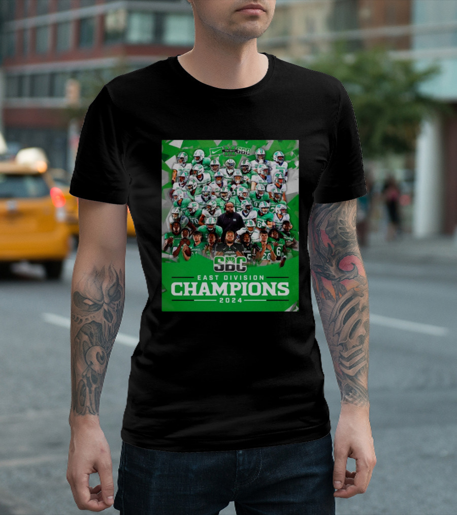 East Division Champions 2024 Marshall Thundering Herd SBC Kings of the East T-Shirt