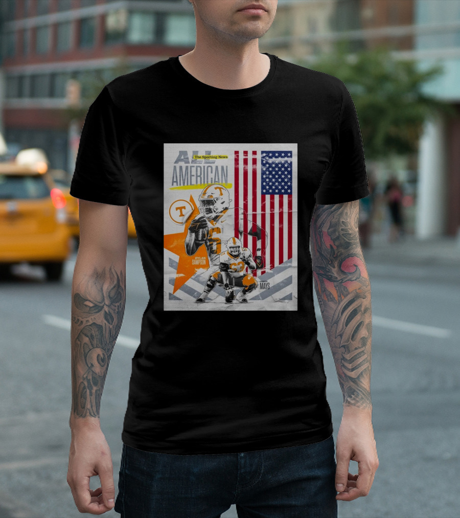 The Sporting News All American Tennessee Vols Dylan Sampson Cooper Mays T-Shirt