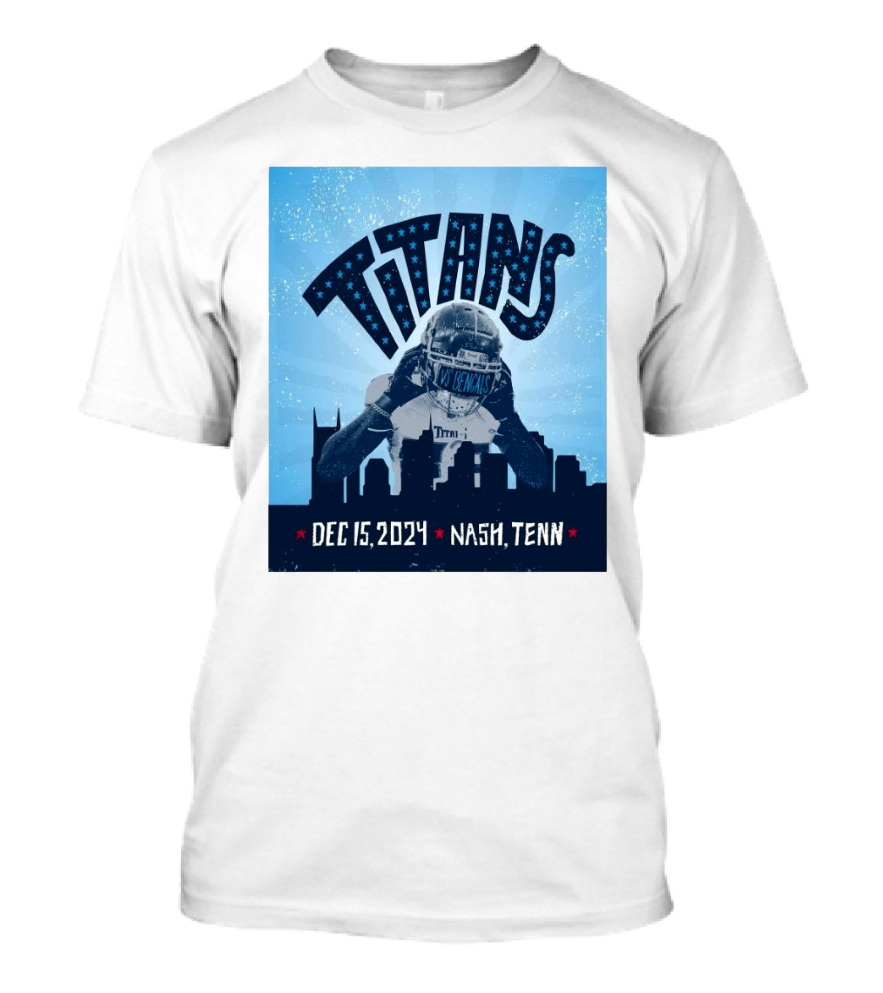 Titans Vs Bengals Dec 15 2024 Nashville Tenn T-Shirt