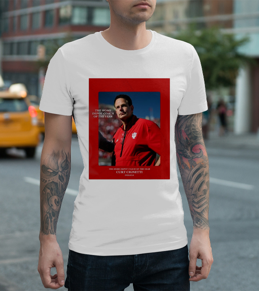 Curt Cignetti The Home Depot Coach Of The Year Indiana Hoosiers T-Shirt