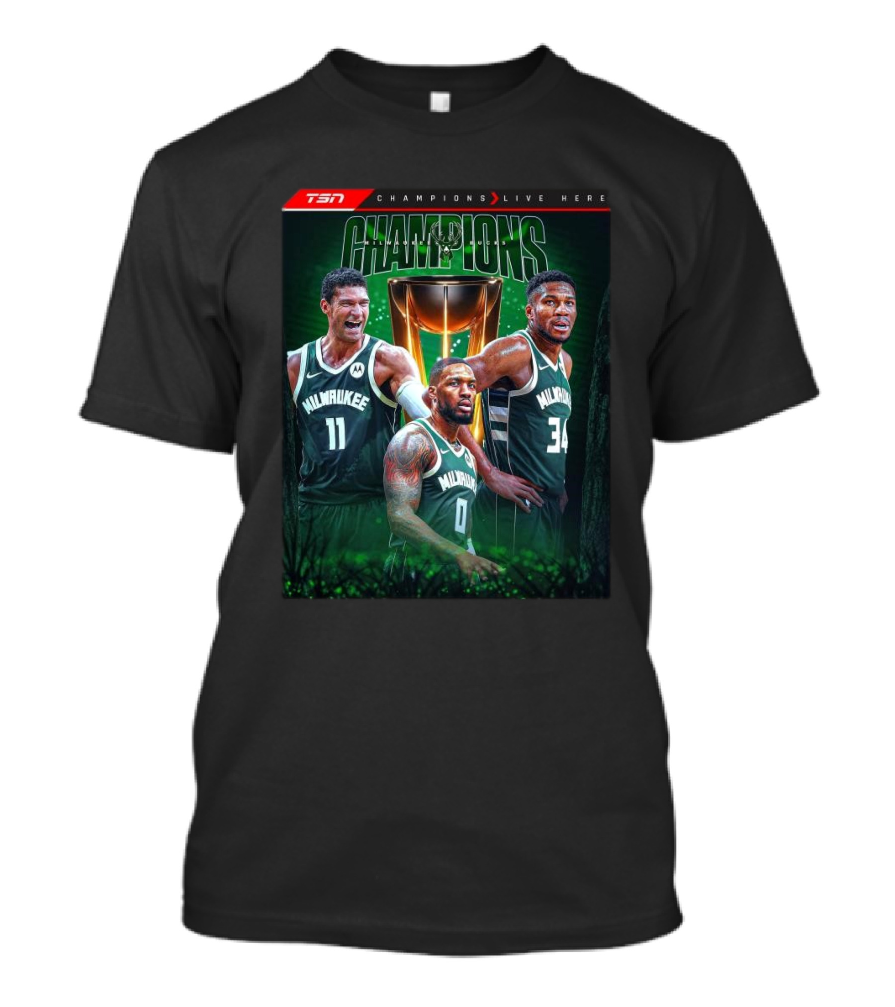 Milwaukee Bucks Celebrated Champions Of NBA Cup 2024 Victory T-Shirt