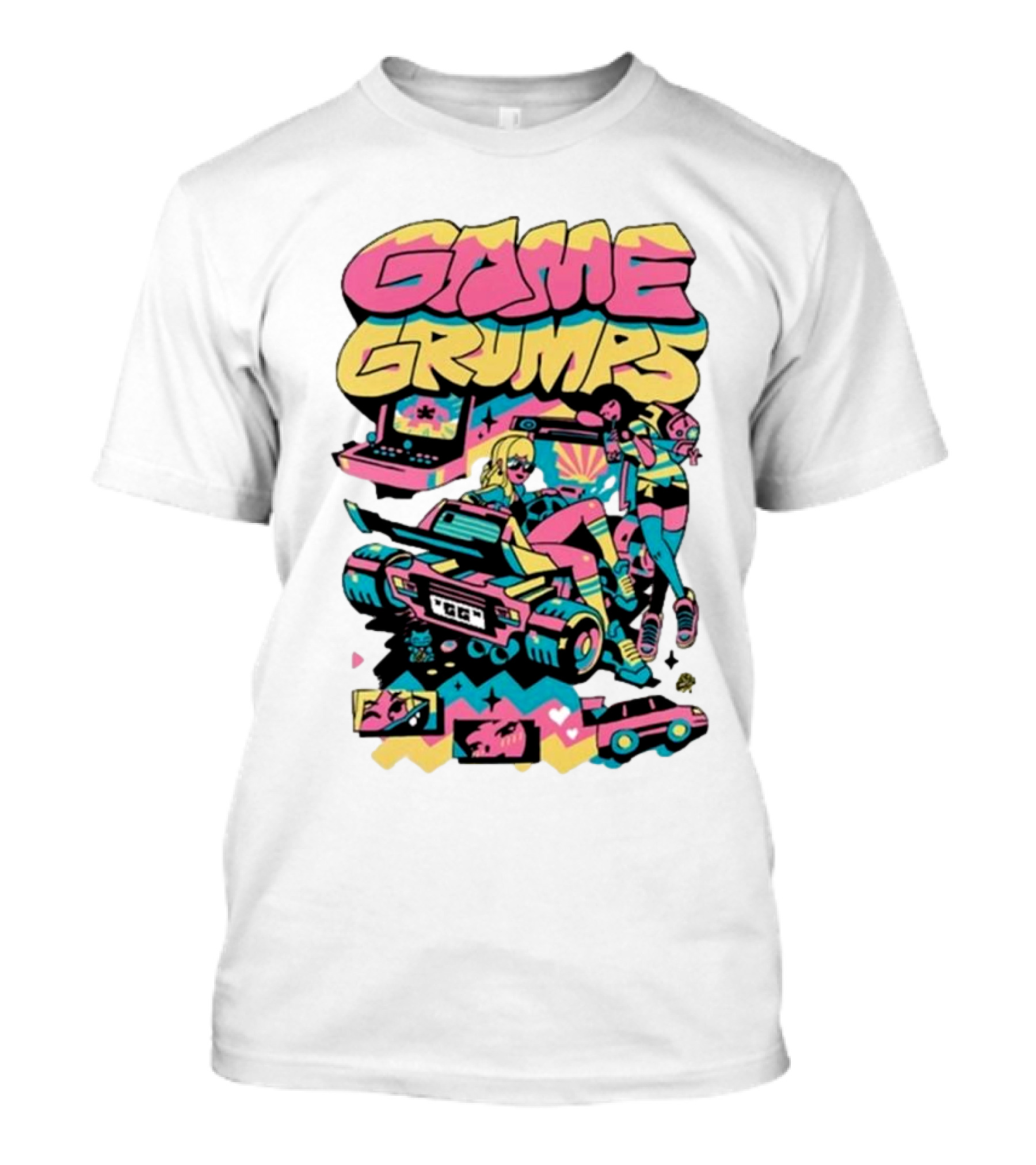 Game Grumps Arcade Retro Action 2024 Racing Adventure T-Shirt