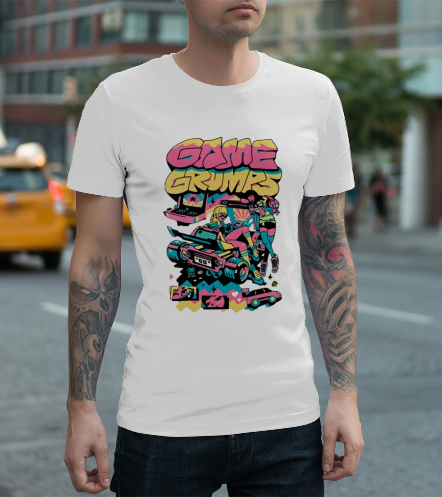 Game Grumps Arcade Retro Action 2024 Racing Adventure T-Shirt
