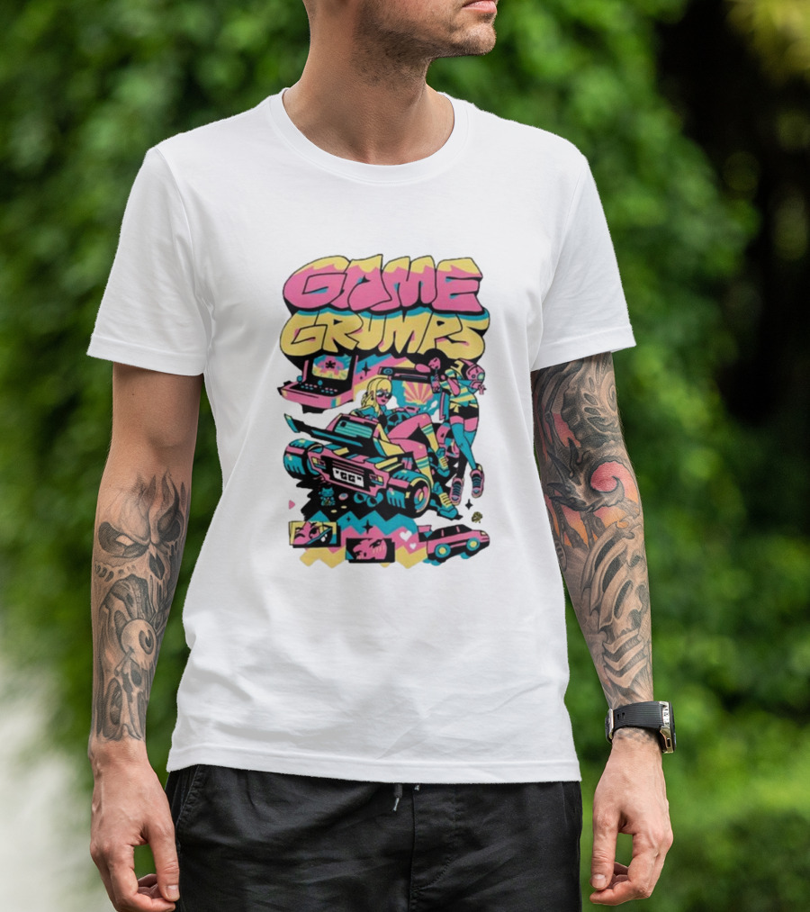 Game Grumps Arcade Retro Action 2024 Racing Adventure T-Shirt