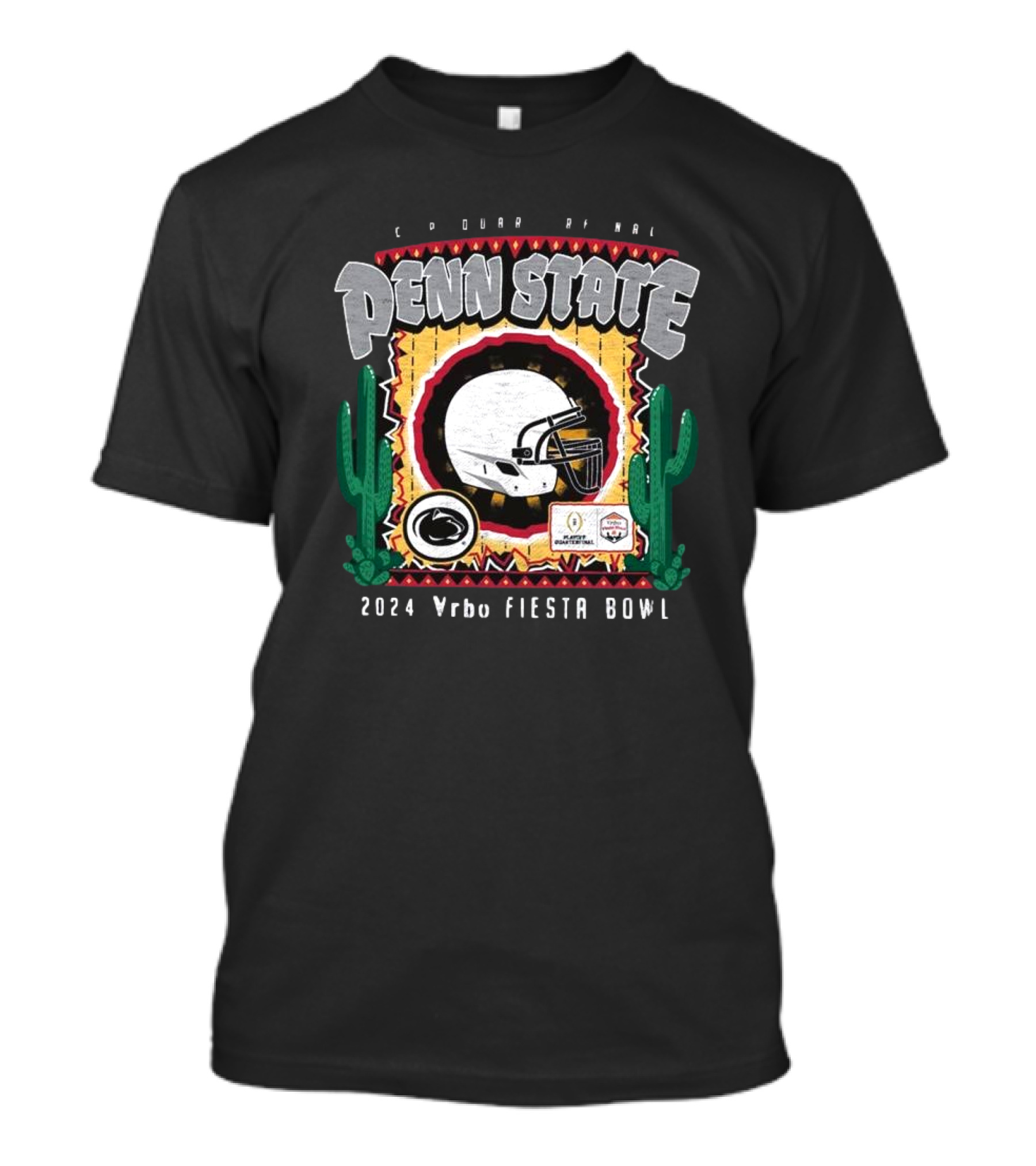 Penn State Nittany Lions Cactus 2024 Vrbo Fiesta Bowl Helmet Vintage T-Shirt