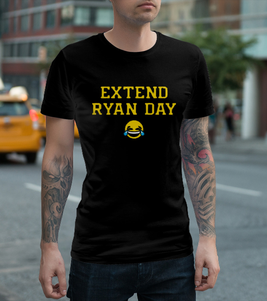 Extend Ryan Day Laughing Crying Emoji Coach Football T-Shirt