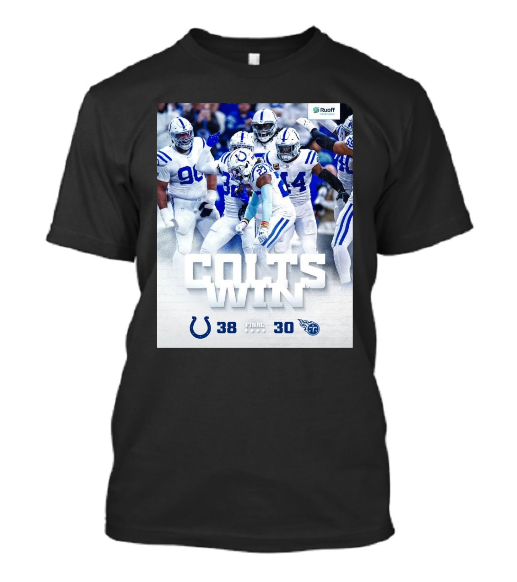 Final Score Colts Win Over Titans 38-30 Winter Wonderland T-Shirt