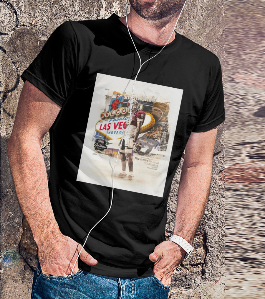 Texas A&M Aggies Vs USC Trojans Welcome To Fabulous Las Vegas Nevada December 27 2024 Allegiant Stadium SRS Distribution Las Vegas Bowl T-Shirt
