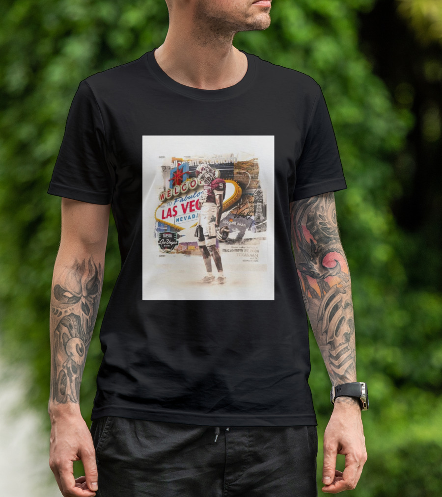 Texas A&M Aggies Vs USC Trojans Welcome To Fabulous Las Vegas Nevada December 27 2024 Allegiant Stadium SRS Distribution Las Vegas Bowl T-Shirt