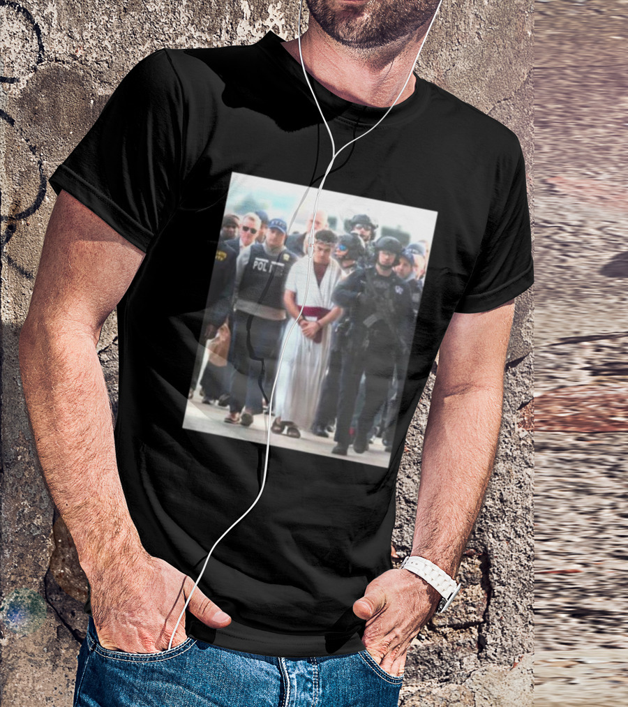 Luigi Christ Surrounded By Police Escort T-Shirt