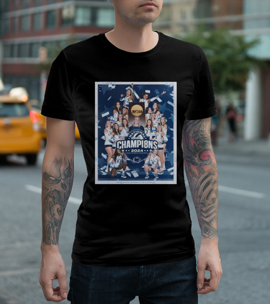 Penn State Women’s Volleyball 2024 NCAA Division I National Champions Eighth Title T-Shirt